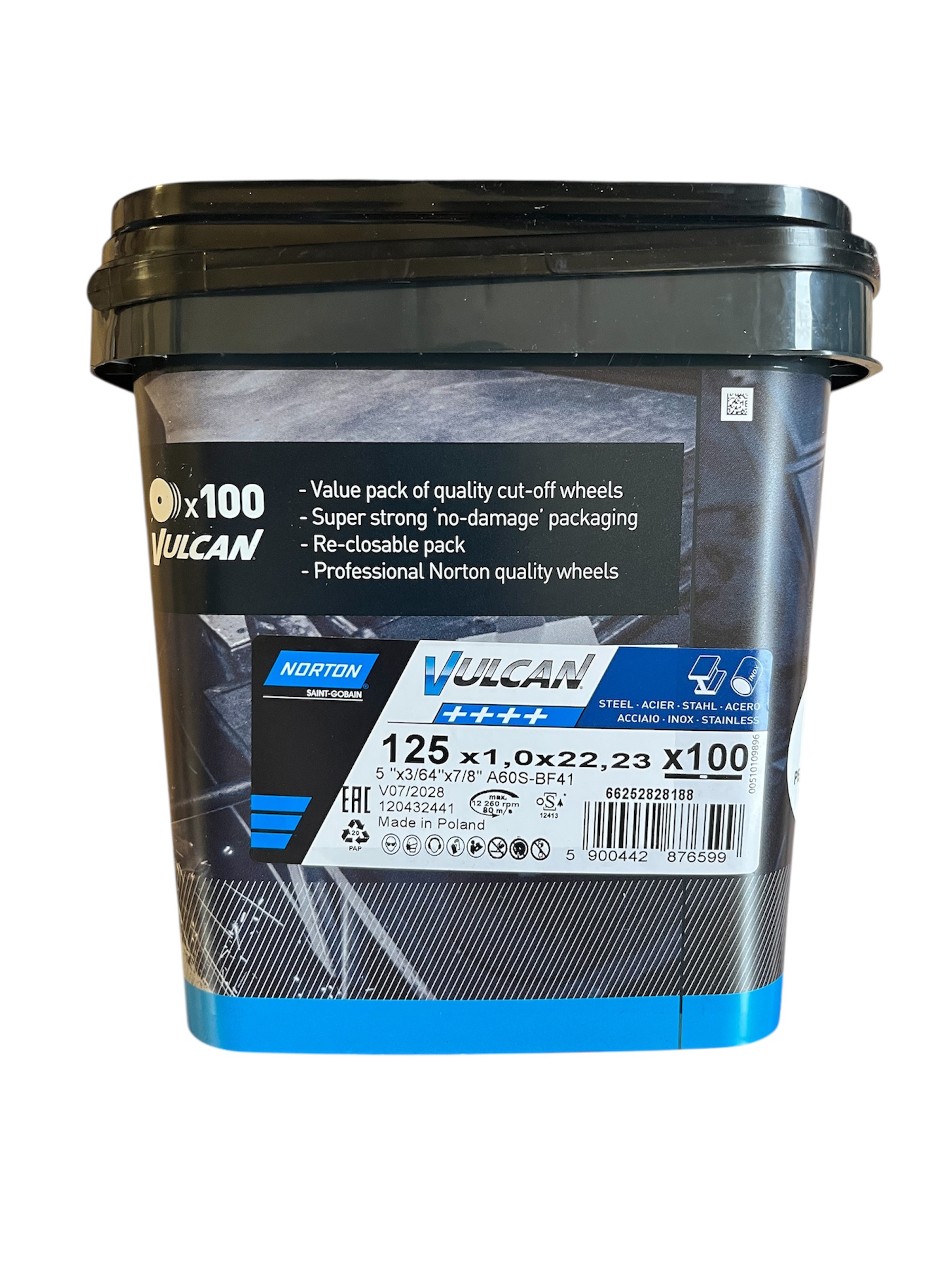 Norton Trennscheibe 125x1x22mm im Eimer 100St. – Bild 2