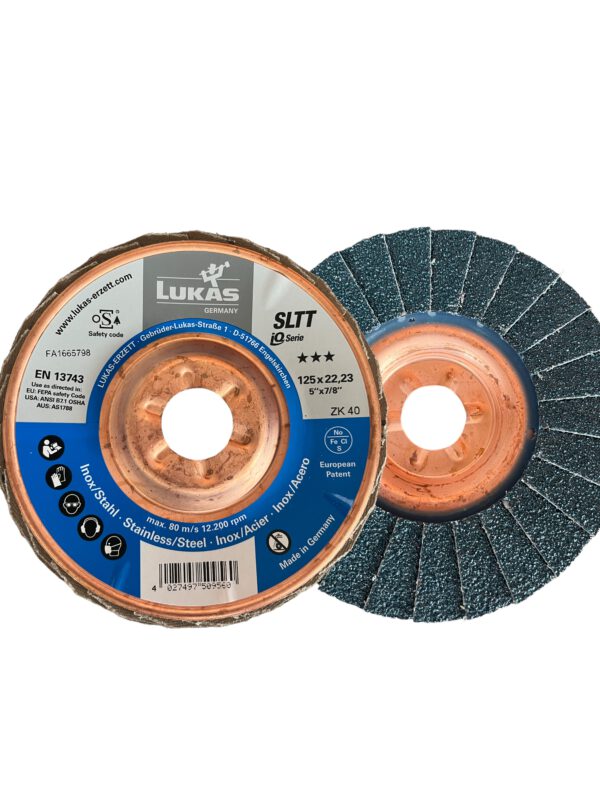 Lukas Schleifmopteller SLTT „Heavy Duty“ IQ-Serie mit Metall-Rücken