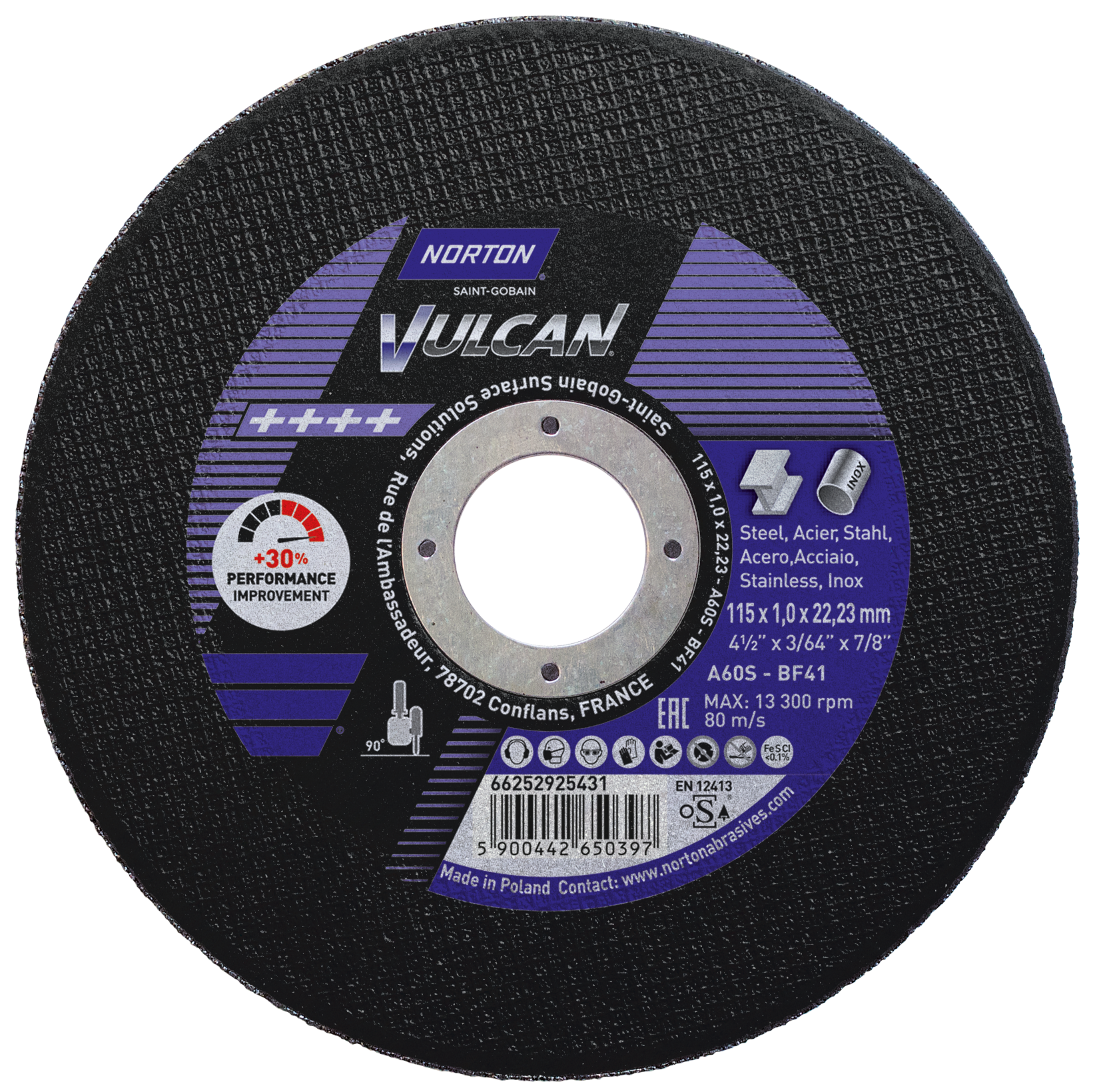 Norton Trennscheibe 125x1x22mm im Eimer 100St. – Bild 3