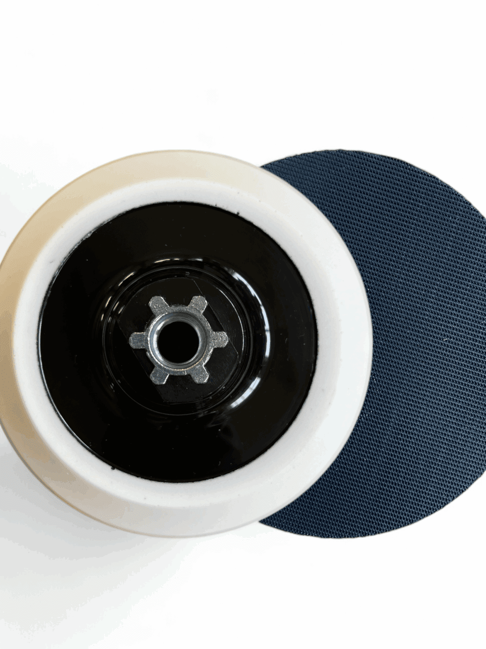 Haftstützteller Klettteller Soft M14  weiß – Bild 2