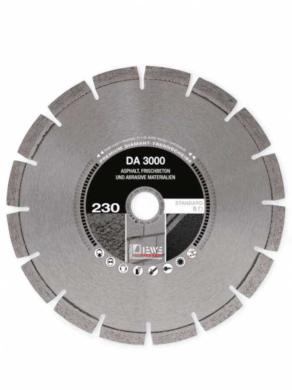 Diewe DA 3000 Diamant-Trennscheibe Asphalt 300-450mm