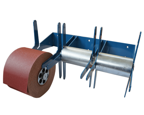 Rollenhalter Metall für Schleifrollen 115 mm Breite