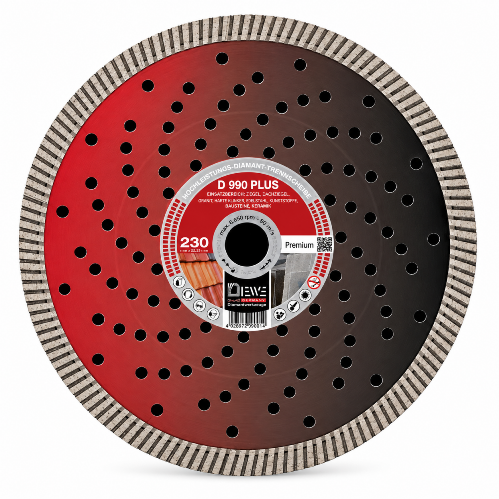 DIEWE D 990 PLUS Diamant-Trennscheibe 230 mm – 2er Set