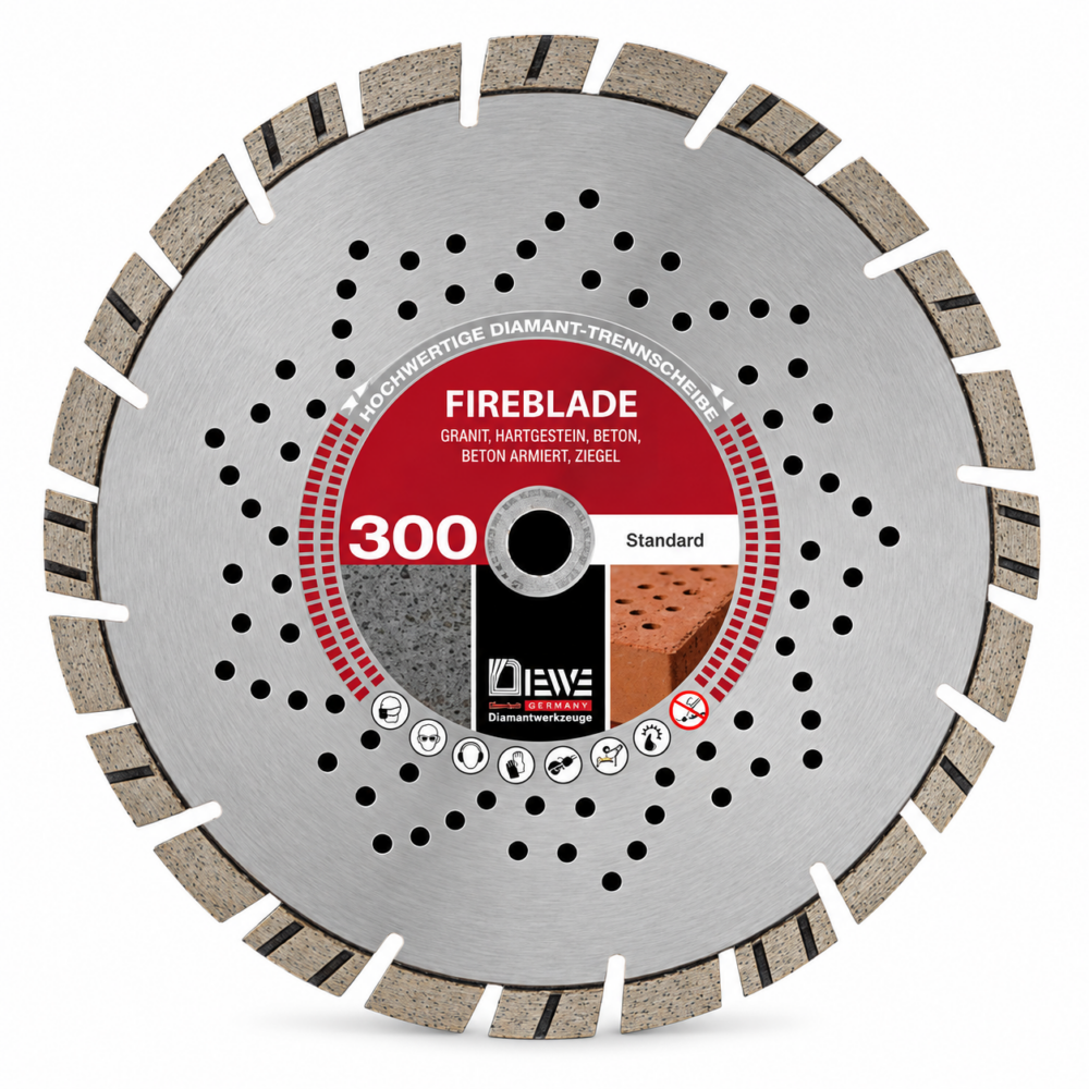 DIEWE FIREBLADE Diamant-Trennscheibe 300 mm – 3er Set