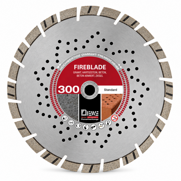DIEWE FIREBLADE Diamant-Trennscheibe 300 mm – 3er Set