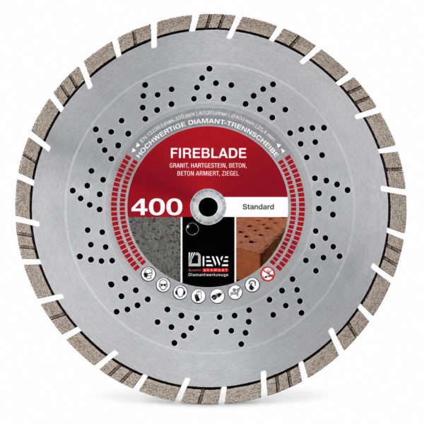 DIEWE FIREBLADE Diamant-Trennscheibe 400 mm – 2er Set