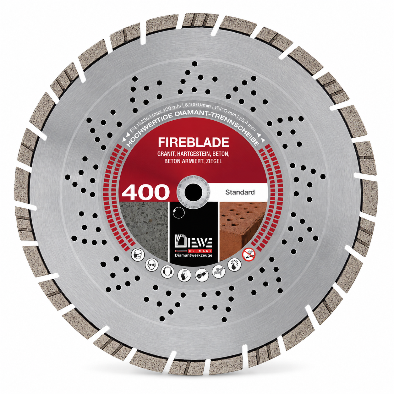 DIEWE FIREBLADE Diamant-Trennscheibe 400 mm – 2er Set