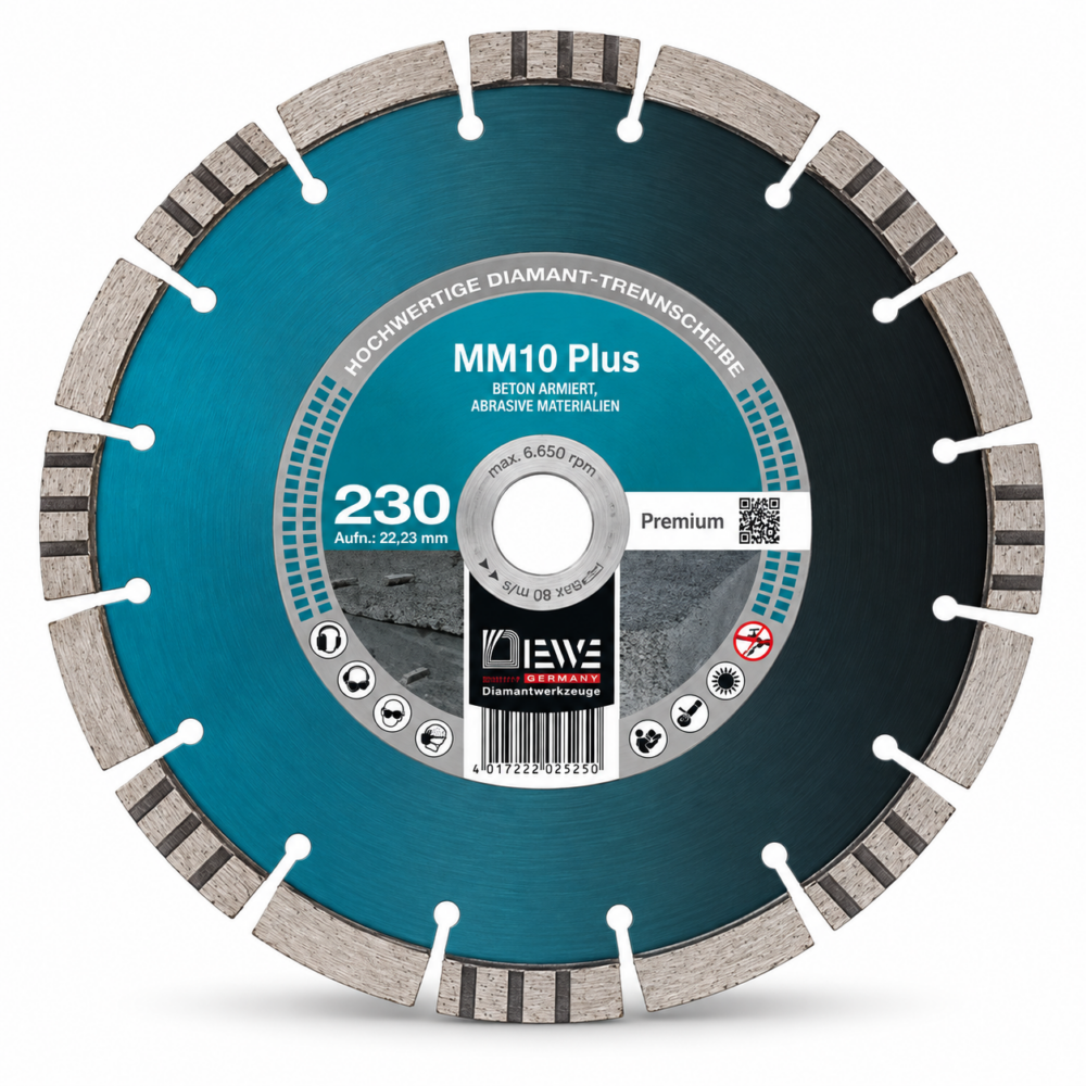 DIEWE MM10 PLUS Diamant-Trennscheibe 230 mm – 3er Set