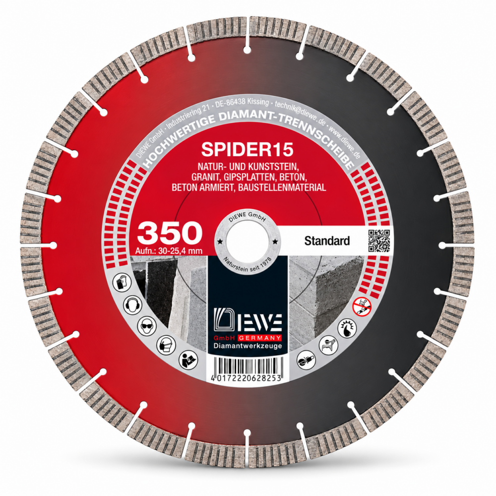 DIEWE SPIDER15 Diamant-Trennscheibe 350 mm – 2er Set